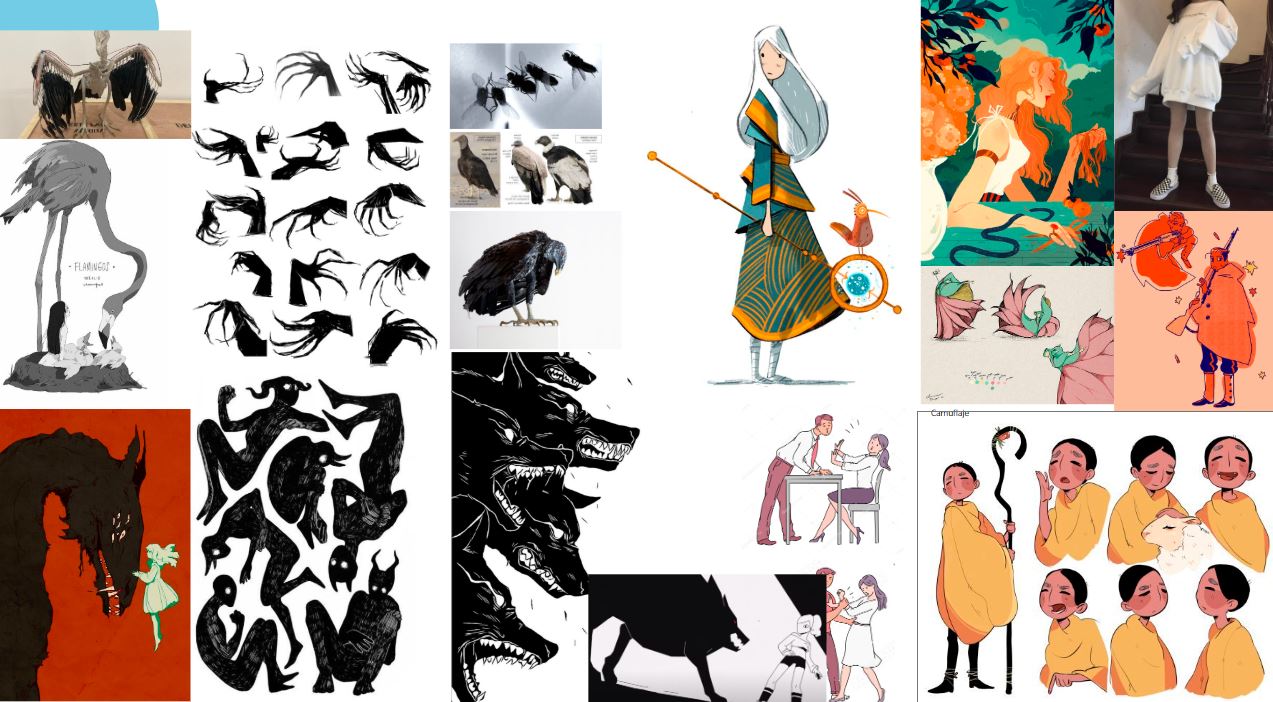 Moodboard de personajes