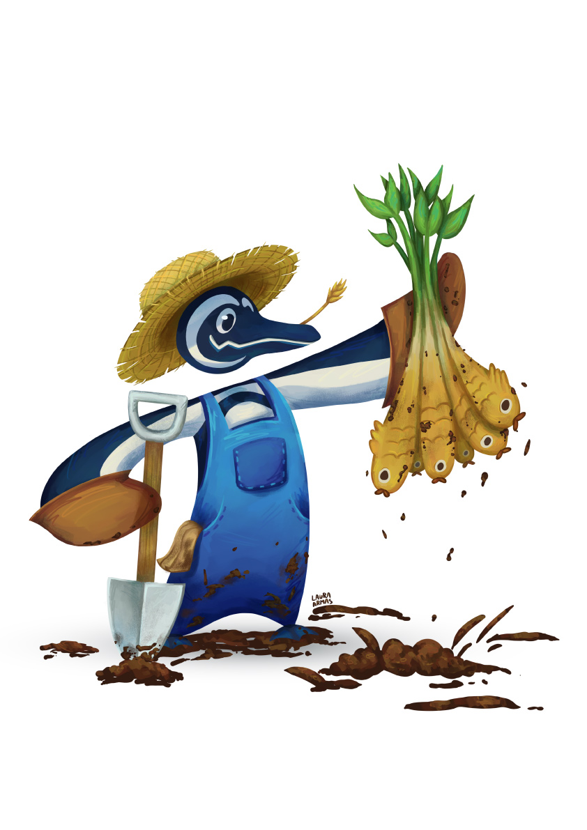 Pingüino jardinero